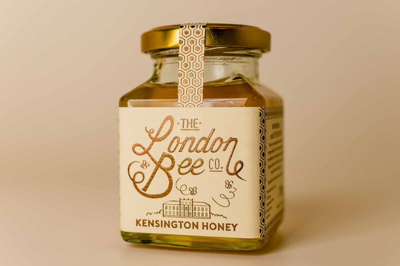 Medium Beeswax Candle and London Honey Gift Box