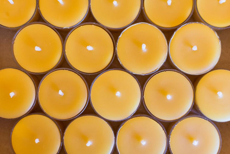 15 Tealight Candles - Beeswax Tealights Candles