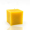 Beeswax Honeycomb Cube Candle (5cm x 5cm)